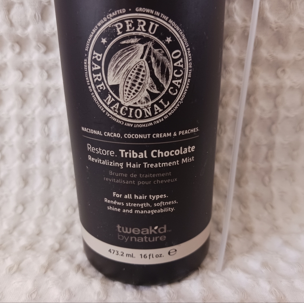 Tweak'd By Nature Tribal Chocolate Revitalizing Hair Treatment Mist 16 oz + Pump - Picture 3 of 11